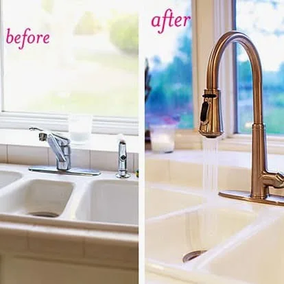 Under-sink kitchen fixture and connection work