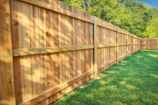 Wood fence service example