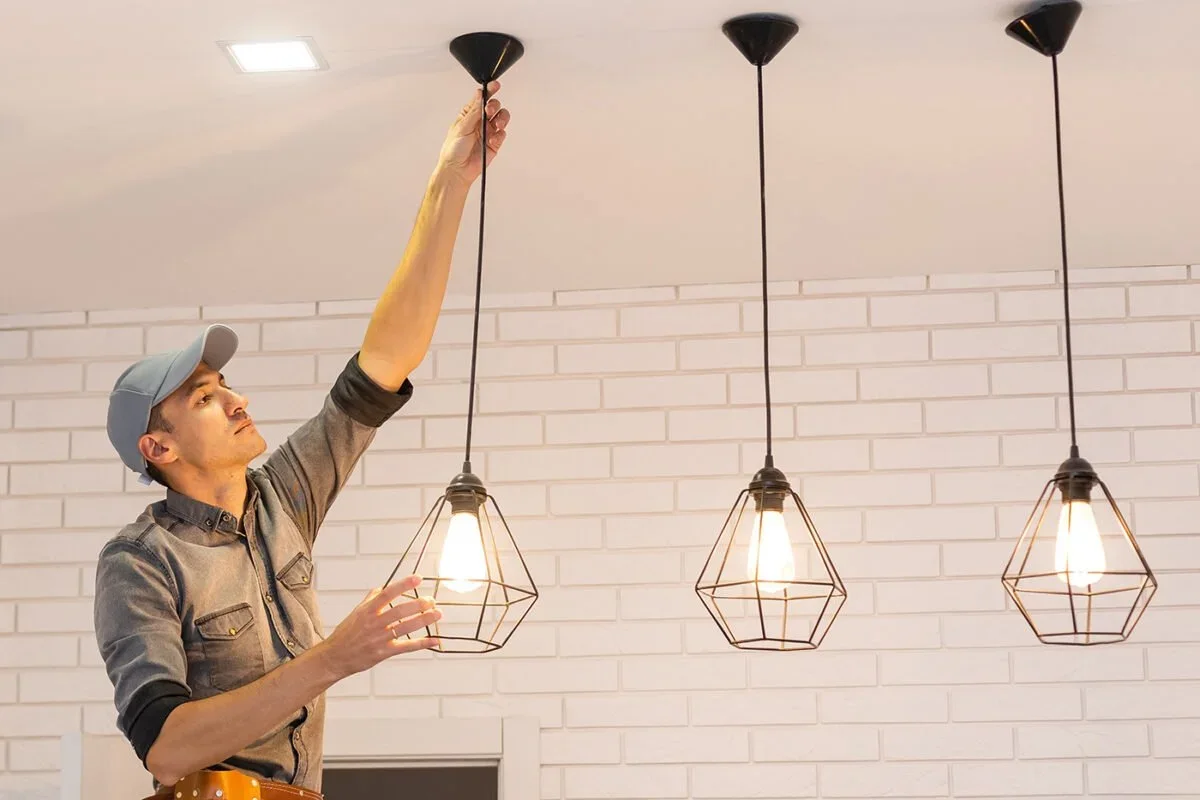 Pendant light installation service example